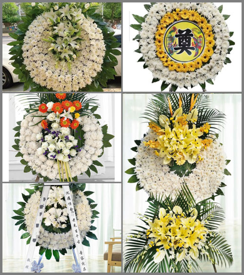 湖北恩施州巴东县官渡口镇红花岭村花圈速递